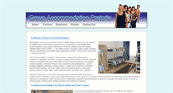 Desktop Screenshot of groupaccommodationpretoria.co.za